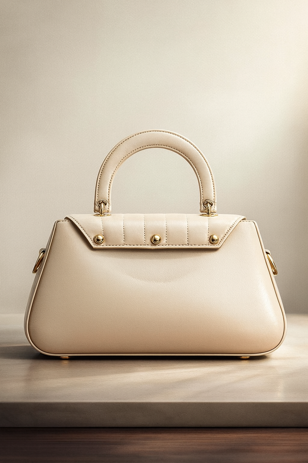 Premium Quilted Beige Shoulder Bag