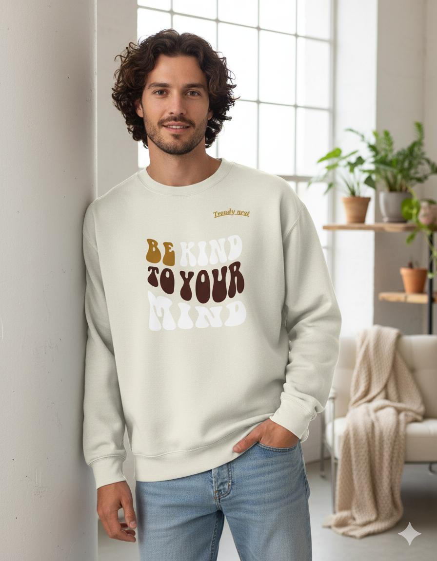 Be Kind to Your Mind Sweatshirt – Comfort Fit by Trendy Nest